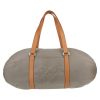 Louis Vuitton  Attaquant travel bag  in beige canvas  and natural leather - Detail D1 thumbnail