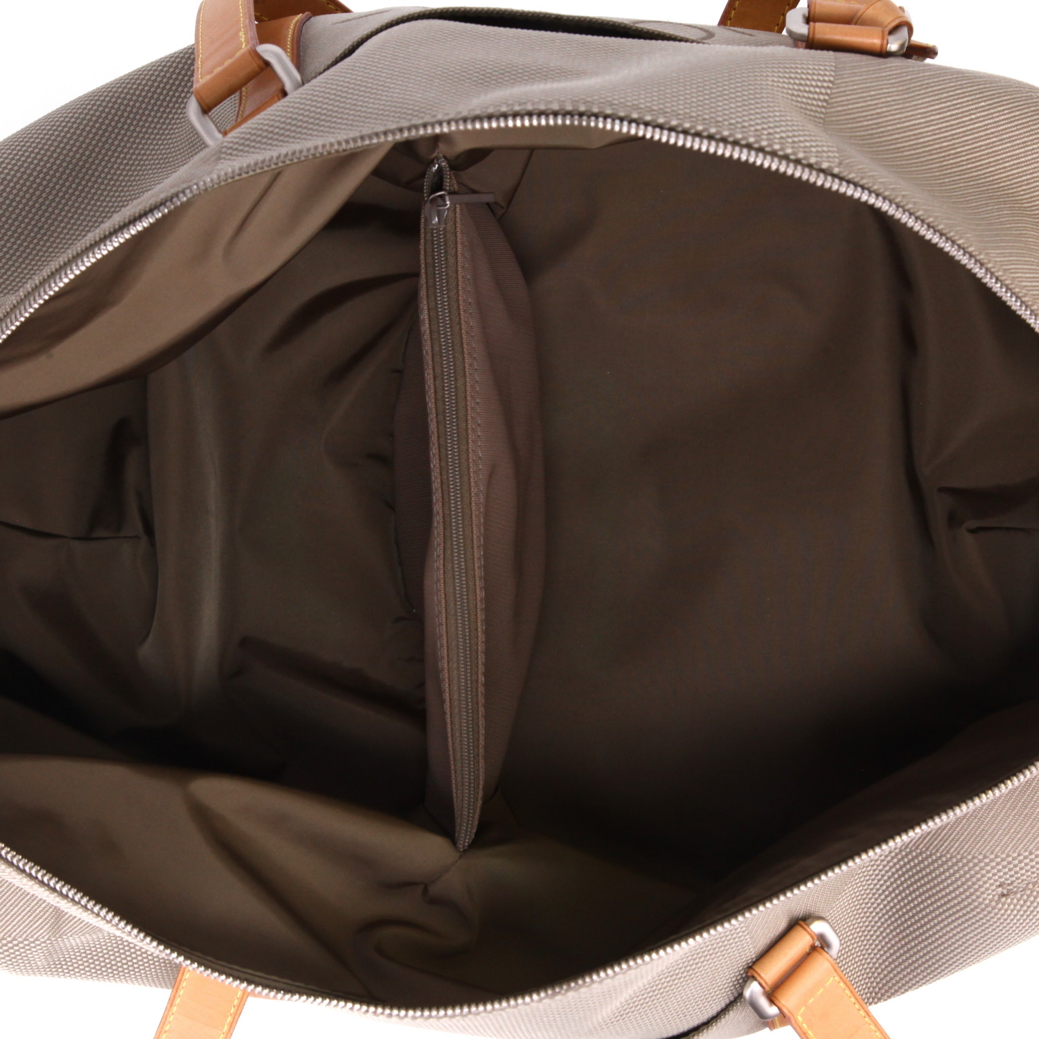 Bolsa de viaje Louis Vuitton  Attaquant en lona beige y cuero natural - Detail D7