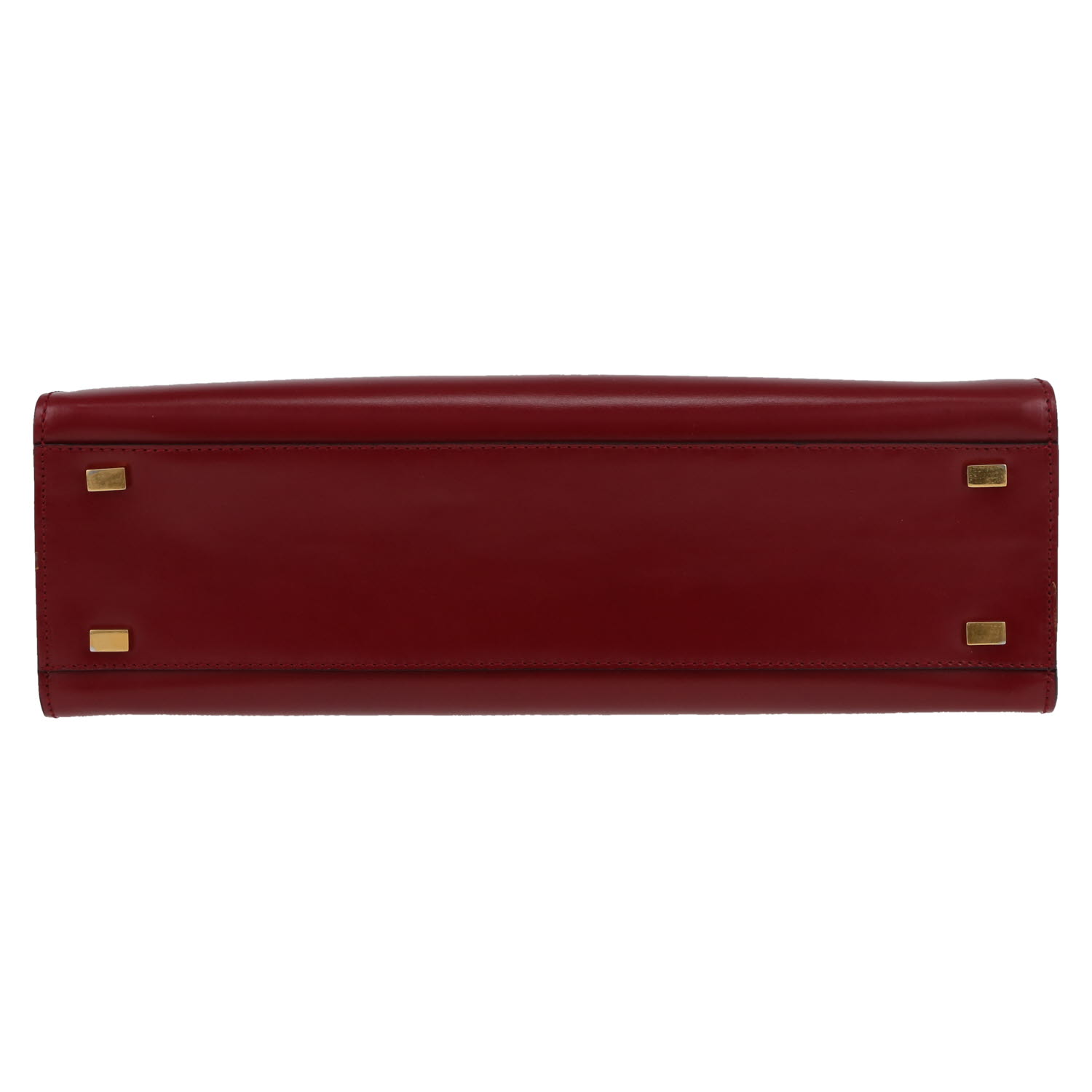 Celine  Vintage handbag  in burgundy leather - Detail D1