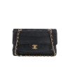 Chanel  Timeless Classic handbag  in navy blue quilted leather - 360 thumbnail