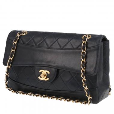 Sac à main chanel timeless en cuir matelassé clearance noir