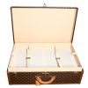 Louis Vuitton  Alzer 80 suitcase  in brown monogram canvas  and lozine (vulcanised fibre) - Detail D7 thumbnail