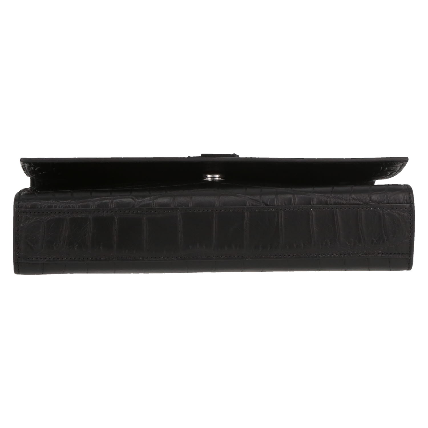 Sac bandoulière Saint Laurent  Kate en cuir noir - Detail D1