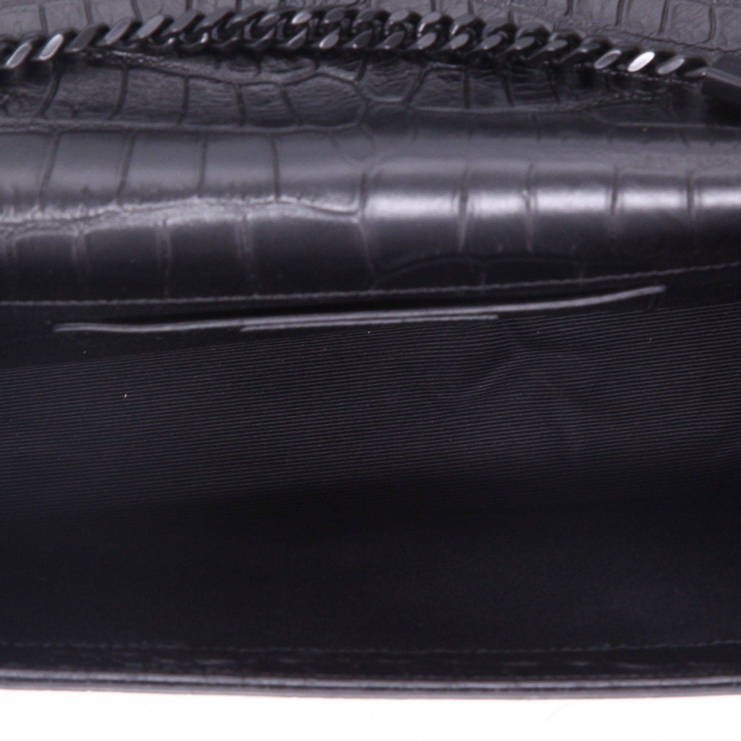 Borsa a tracolla Saint Laurent  Kate in pelle nera - Detail D3