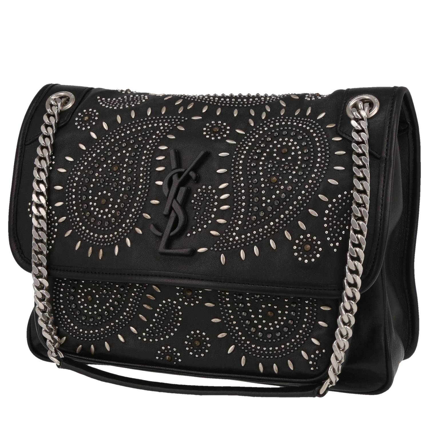 Borsa a tracolla Saint Laurent  Niki modello medio  in pelle nera