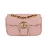 Gucci  GG Marmont mini  shoulder bag  in pink quilted leather - 360 thumbnail