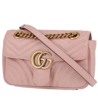 Neon 1990s Gucci GG thong Web sandals 1990s Gucci - IetpShops Canada -  Bolso bandolera 1990s Gucci GG Marmont modelo grande en cuero acolchado rosa