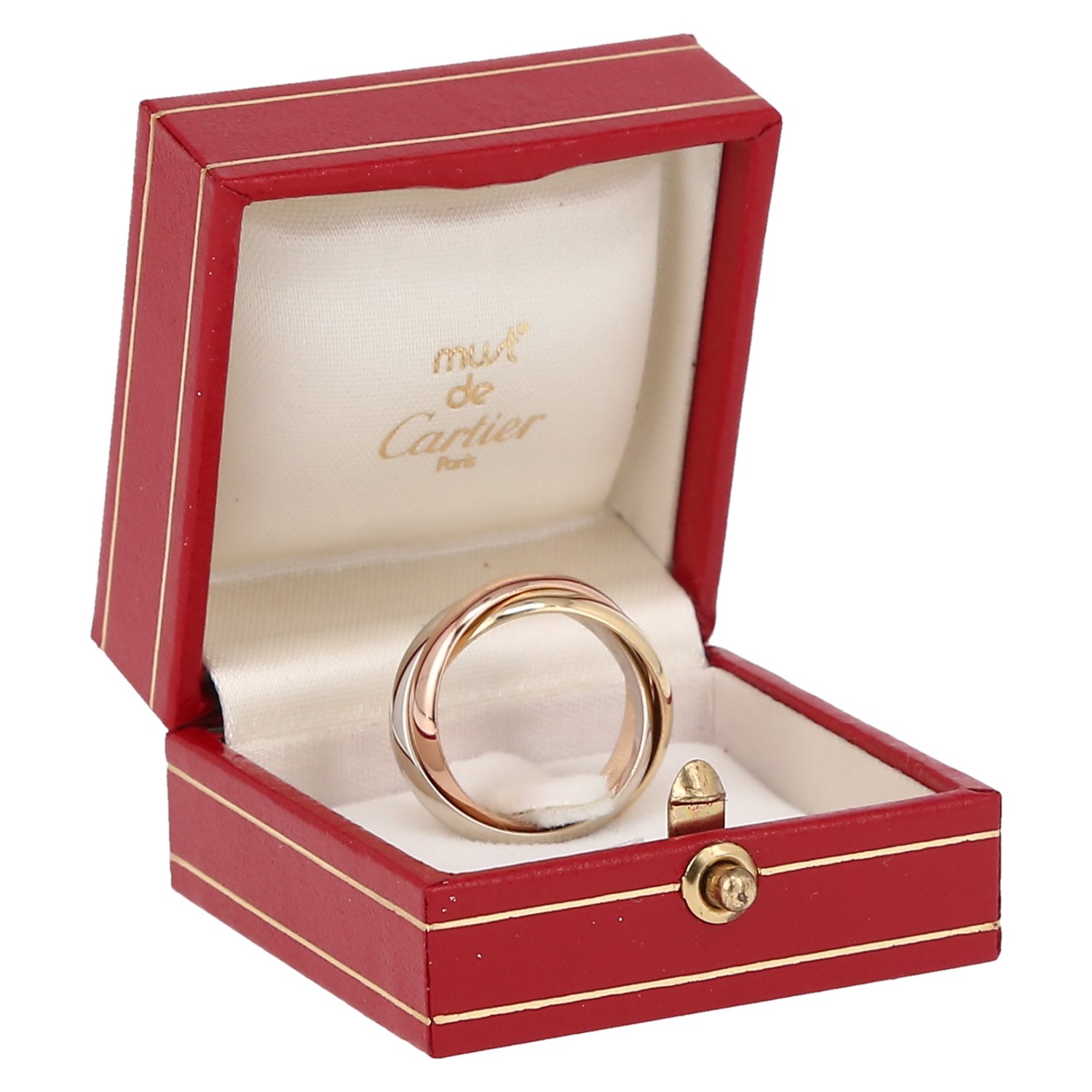 Cartier Trinity medium model ring in 3 golds, size 54 - Detail D2