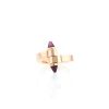 Cartier Menotte ring in pink gold and amethyst - 360 thumbnail
