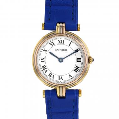 Reloj Cartier Vendôme de 3 oros Circa 1990