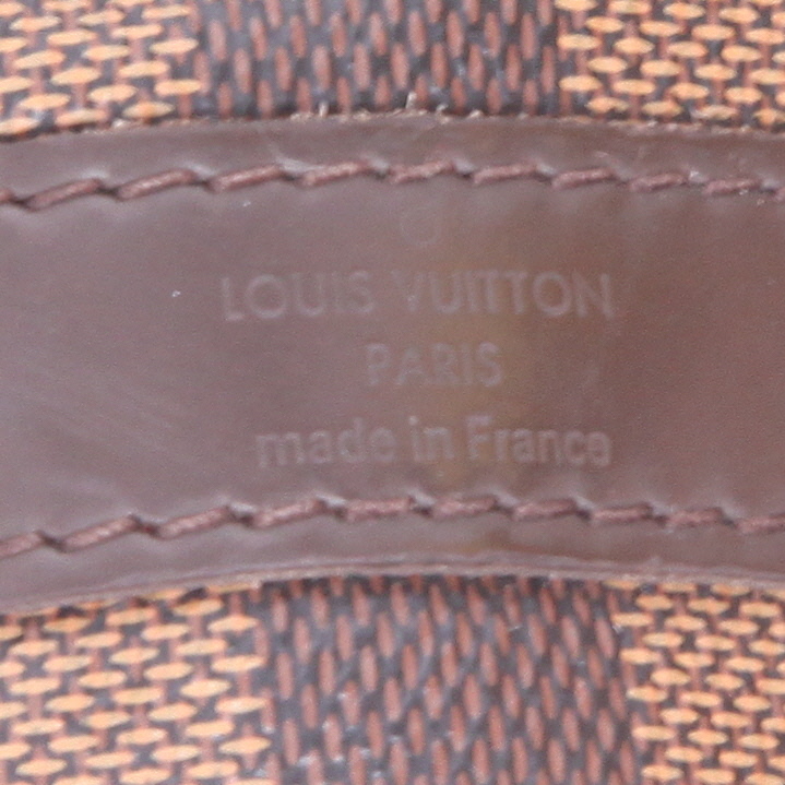 Borsa Louis Vuitton  Speedy 30 in tela a scacchi ebana e pelle marrone - Detail D2