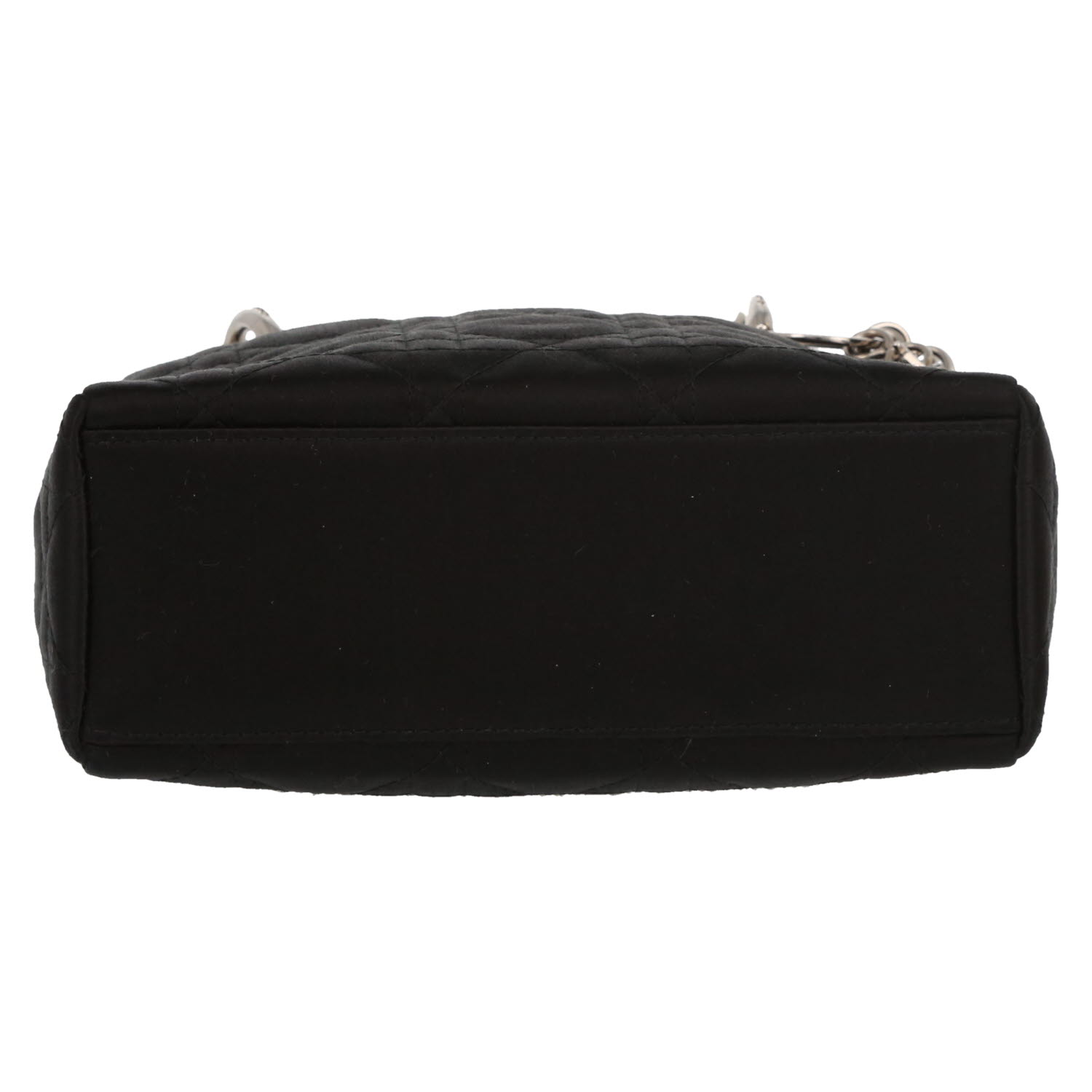 Borsa Dior  Mini Lady Dior in raso nero - Detail D1