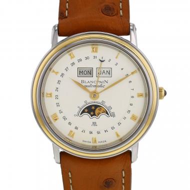 Reloj Blancpain Villeret Moon Phase de oro y acero Ref: Villeret Moon Phase  Circa 1990