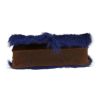 Chanel   handbag  in brown leather  and blue synthetic furr - Detail D1 thumbnail