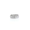 Sortija Boucheron Plume de Paon de oro blanco y diamantes - 360 thumbnail