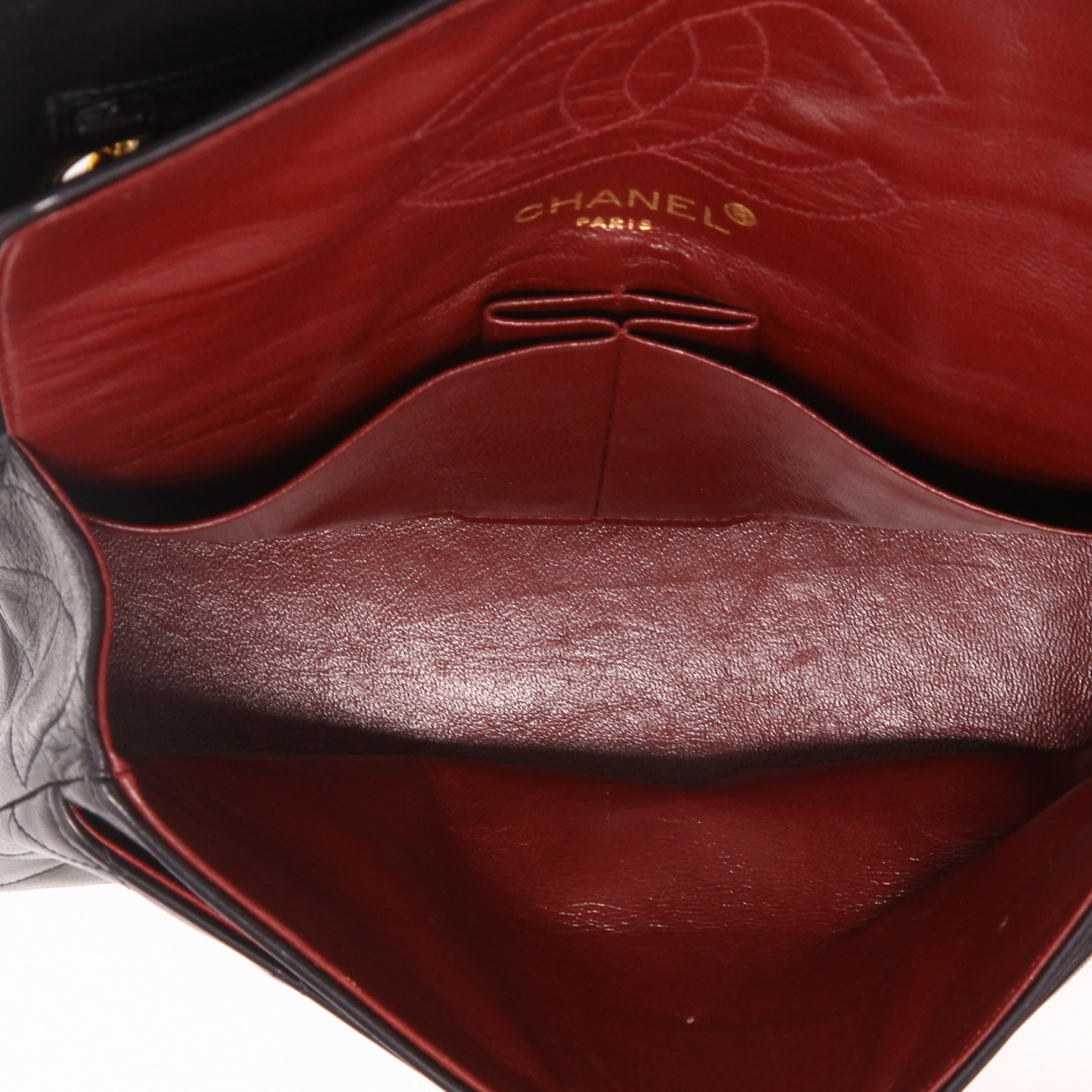 Bolso bandolera Chanel  Timeless Petit en cuero acolchado negro - Detail D3