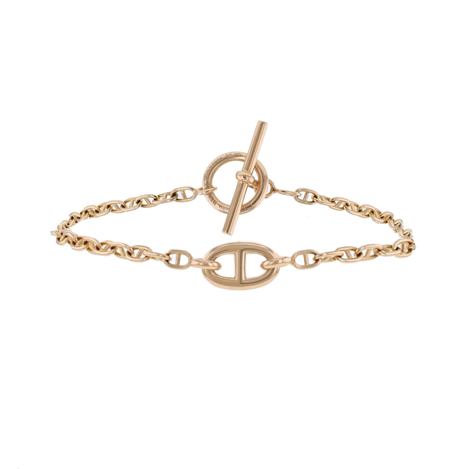 Farandole pink gold bracelet Hermès Silver in Pink gold - 27991902