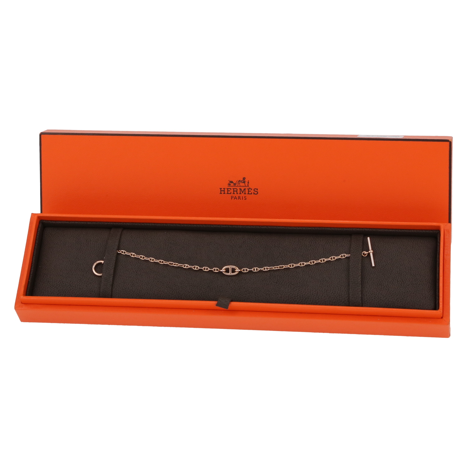 Hermès Farandole very small model bracelet in pink gold