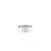 Anello Hermès H d'Ancre in oro bianco e diamante - 360 thumbnail