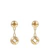 Articulated Cartier Pasha earrings in yellow gold - 00pp thumbnail