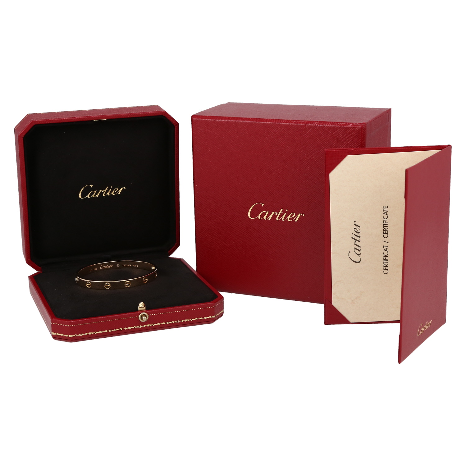 Cartier Love bracelet in yellow gold, size 17 - Detail D2