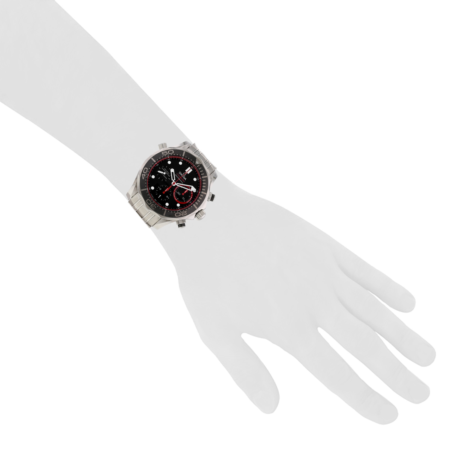 Orologio Omega Seamaster Diver 300M in acciaio Ref : 212.32.44.50.01.001 Circa 2013 - Detail D1