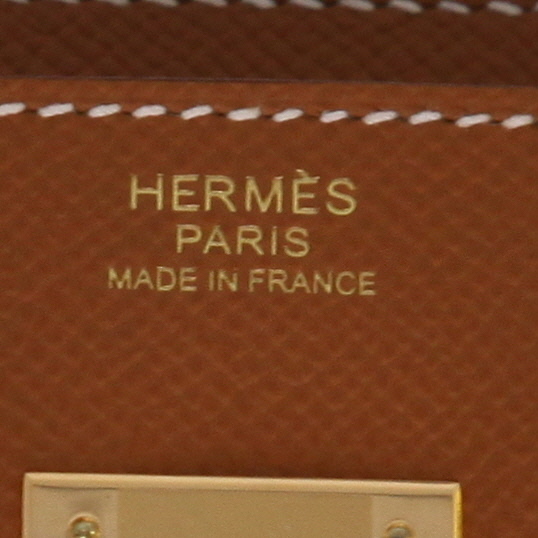 Sac à main Hermès  Birkin 30 cm en cuir epsom gold - Detail D2