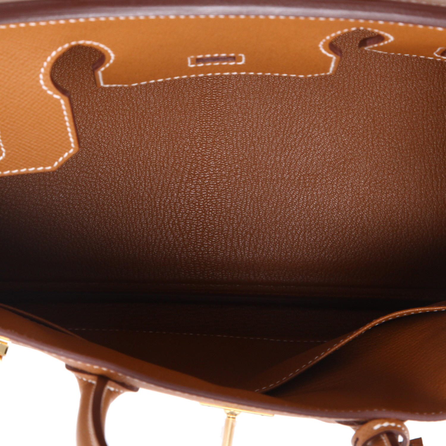 Sac à main Hermès  Birkin 30 cm en cuir epsom gold - Detail D3