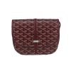 Goyard  Belvedère shoulder bag  in burgundy Goyard canvas  and burgundy leather - 360 thumbnail