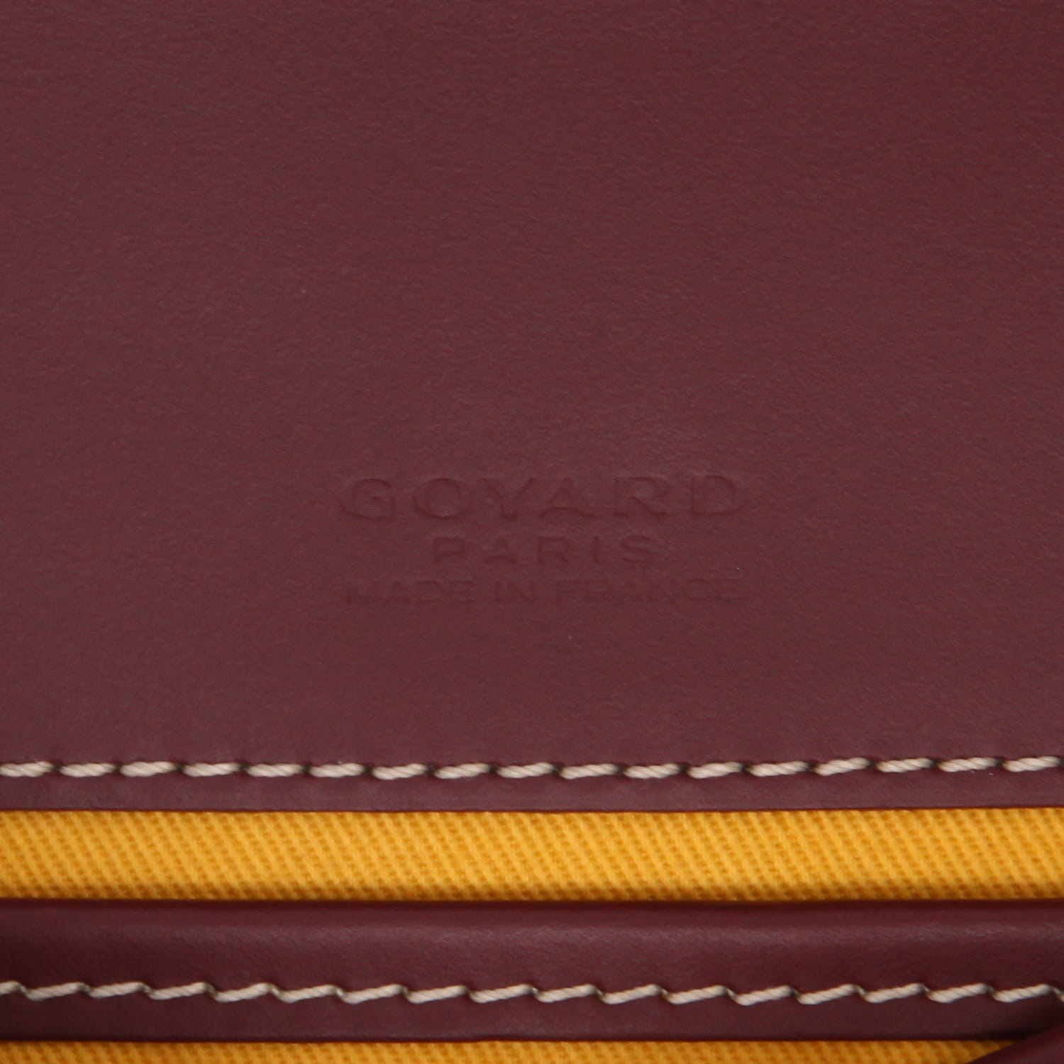 Borsa a tracolla Goyard  Belvedère in tela Goyardine bordeaux e pelle bordeaux - Detail D2