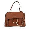 Borsa a tracolla Chloé  Faye in pelle gold - 360 thumbnail