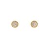 Van Cleef & Arpels Perlée small earrings in yellow gold and diamonds - 00pp thumbnail