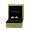 Van Cleef & Arpels Perlée small earrings in yellow gold and diamonds - Detail D2 thumbnail