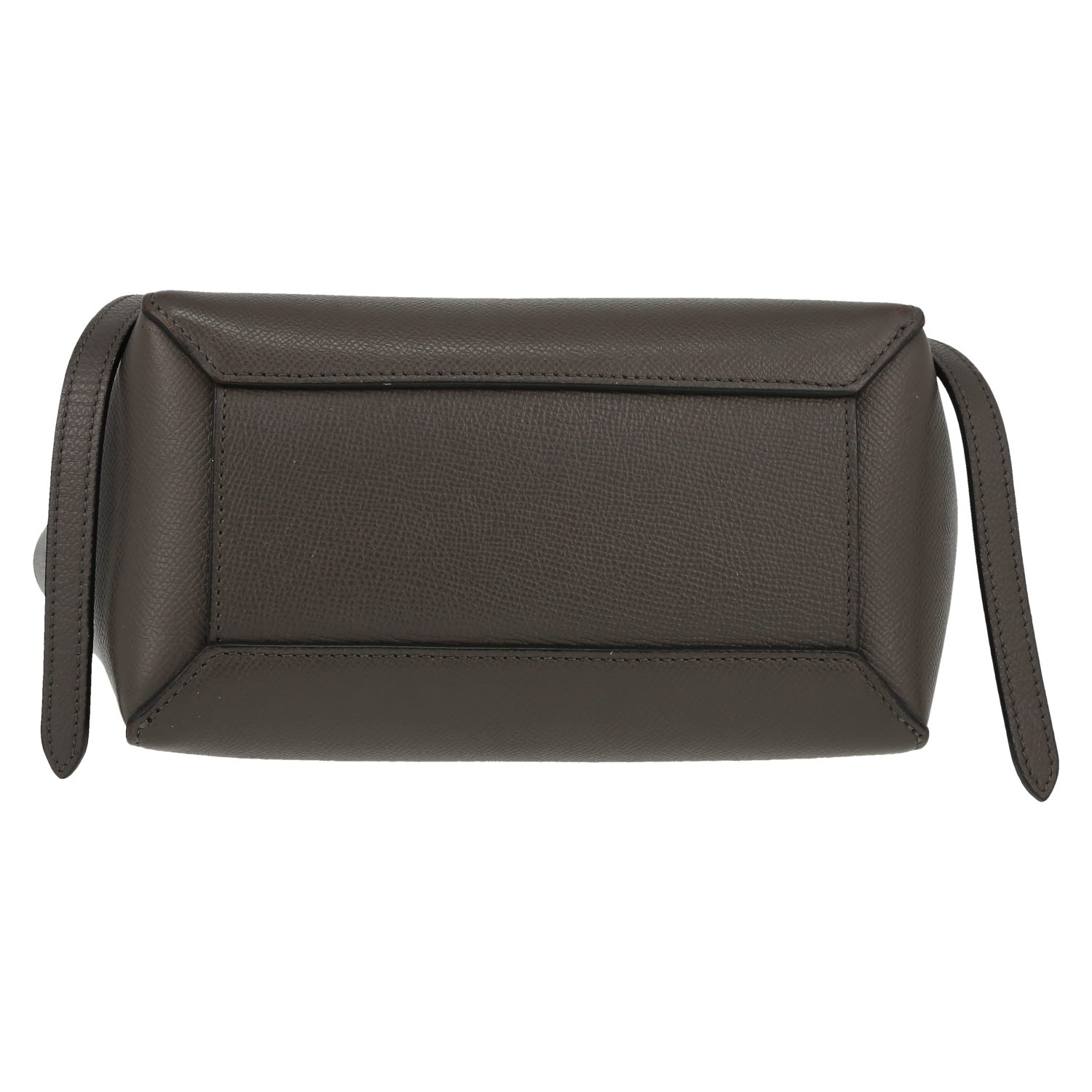 Bolso bandolera Celine  Belt en cuero granulado gris - Detail D1