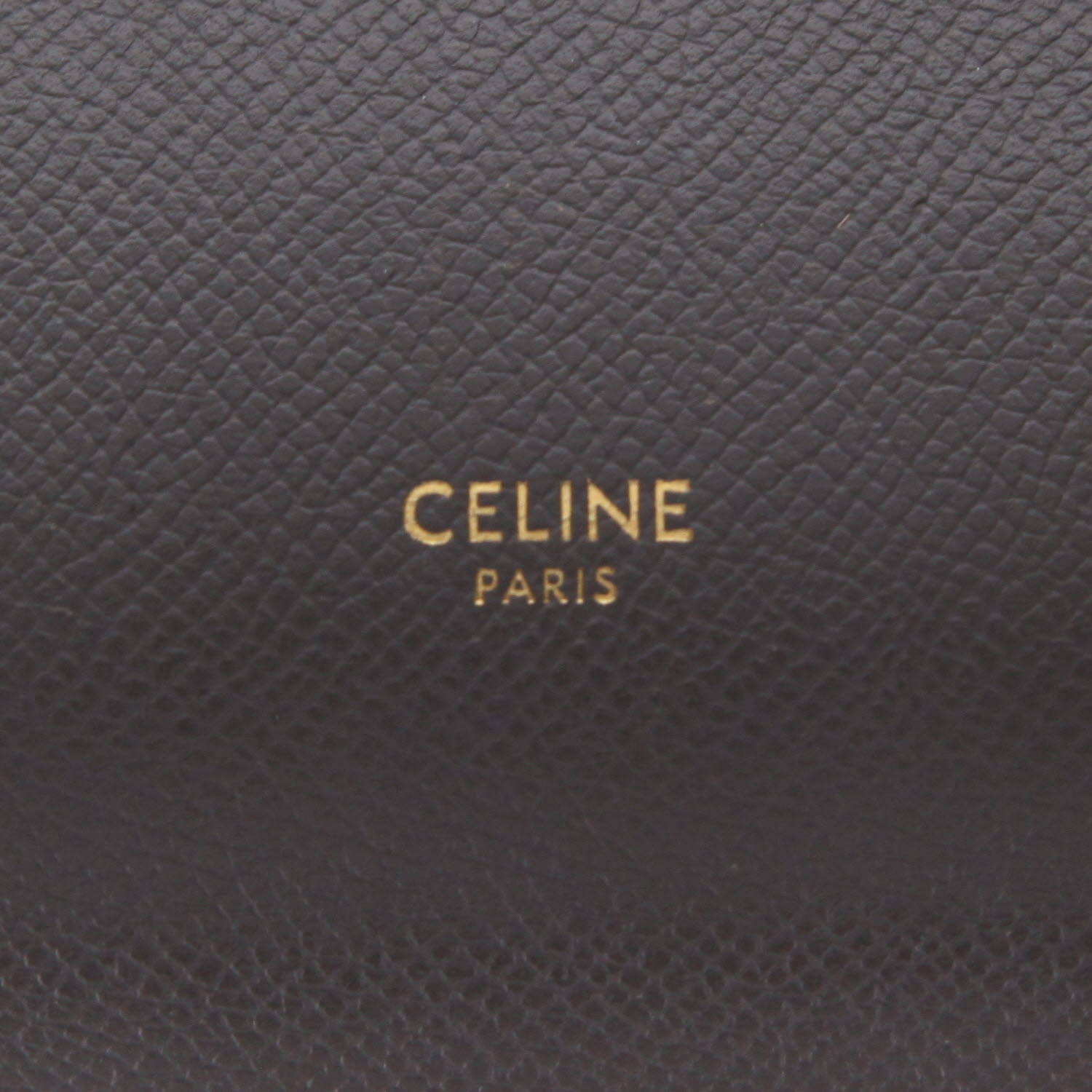 Borsa a tracolla Celine  Belt in pelle martellata grigia - Detail D2