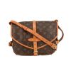 Louis Vuitton  Saumur shoulder bag  in brown monogram canvas  and natural leather - 360 thumbnail