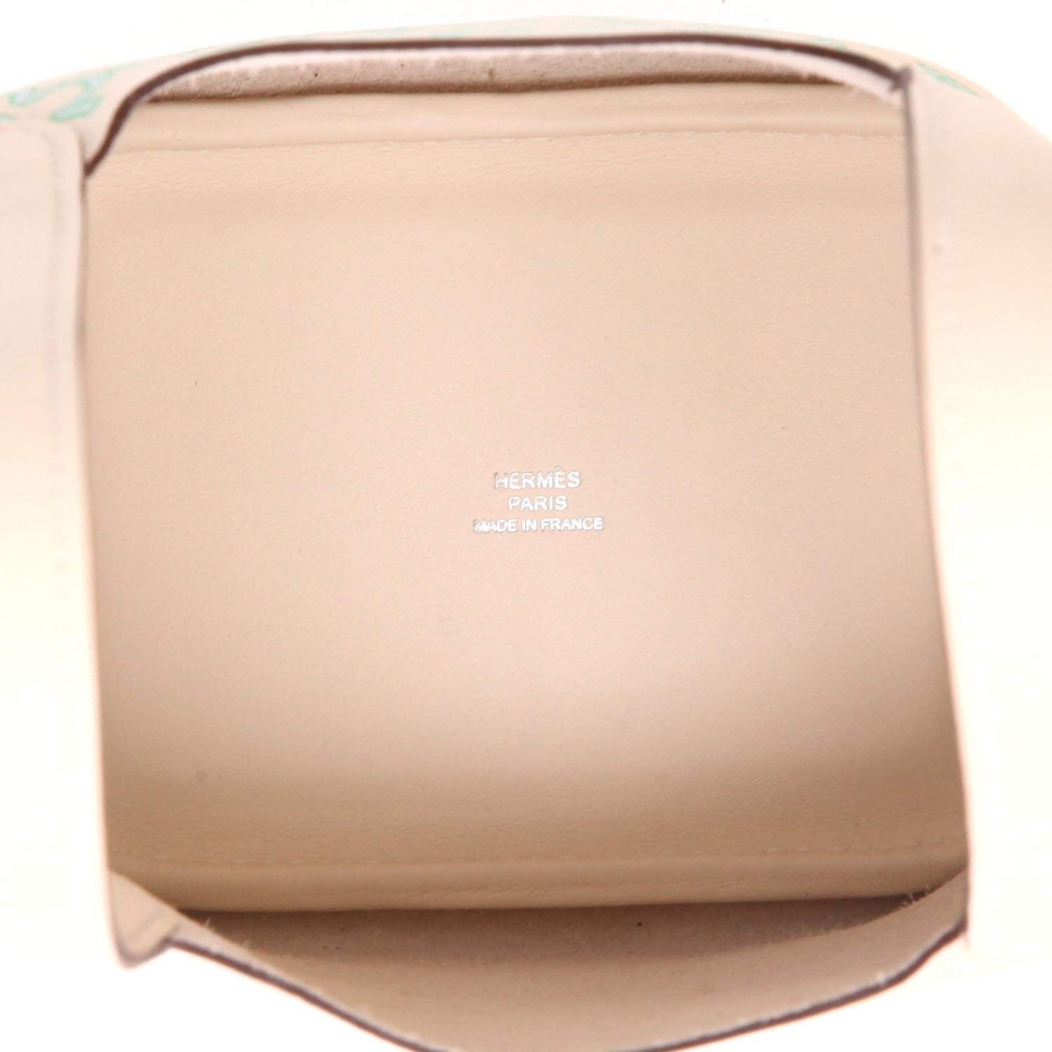 Hermès  Picotin 22 cm small model  handbag  in Nata and green Swift leather - Detail D3