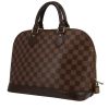 Louis Vuitton  Alma small model  handbag  in brown damier canvas  and brown leather - 00pp thumbnail