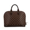 Louis Vuitton  Alma small model  handbag  in brown damier canvas  and brown leather - 360 thumbnail