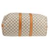 Louis Vuitton  Keepall 45 travel bag  in azur damier canvas  and natural leather - Detail D1 thumbnail