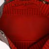 Sac cabas Louis Vuitton  Neverfull moyen modèle  en toile damier ébène et cuir marron - Detail D3 thumbnail