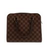 Bolso de mano Louis Vuitton  Triana en lona a cuadros ébano y cuero esmaltado marrón - 360 thumbnail