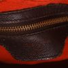 Bolso de mano Louis Vuitton  Triana en lona a cuadros ébano y cuero esmaltado marrón - Detail D2 thumbnail