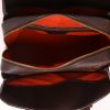 Bolso de mano Louis Vuitton  Triana en lona a cuadros ébano y cuero esmaltado marrón - Detail D3 thumbnail
