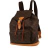 Mochila Louis Vuitton  Montsouris en lona Monogram marrón y cuero natural - 00pp thumbnail