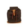 Mochila Louis Vuitton  Montsouris en lona Monogram marrón y cuero natural - 360 thumbnail