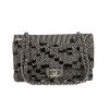 Borsa Chanel  Timeless in tela nera e bianca - 360 thumbnail