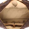Louis Vuitton  Deauville handbag  in brown monogram canvas  and natural leather - Detail D3 thumbnail