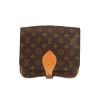 Borsa a tracolla Louis Vuitton  Cartouchiére in tela monogram marrone e pelle naturale - 360 thumbnail