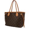 Shopping bag Louis Vuitton  Neverfull modello piccolo  in tela monogram marrone e pelle naturale - 00pp thumbnail